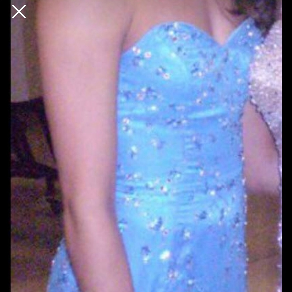 Blue formal dress prom/pageant